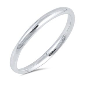 Jewelry - 2mm .925 Sterling Silver plain Band Ring sz 3-13 Jewelry - 2mm .925 Sterling Silver plain Band Ring sz 3-13